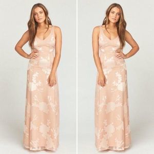 Show Me Your Mumu Jenn Maxi Dress Engaged L